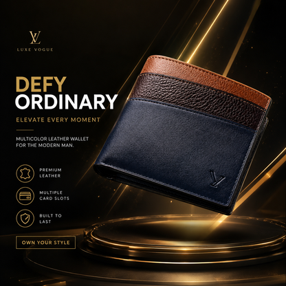 Best Leather Multicolor wallet for men
