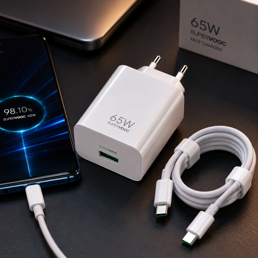 65W SuperVooc & PD Warp Fast Charger